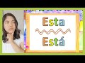 Difference between esta and  est   examples  exercises
