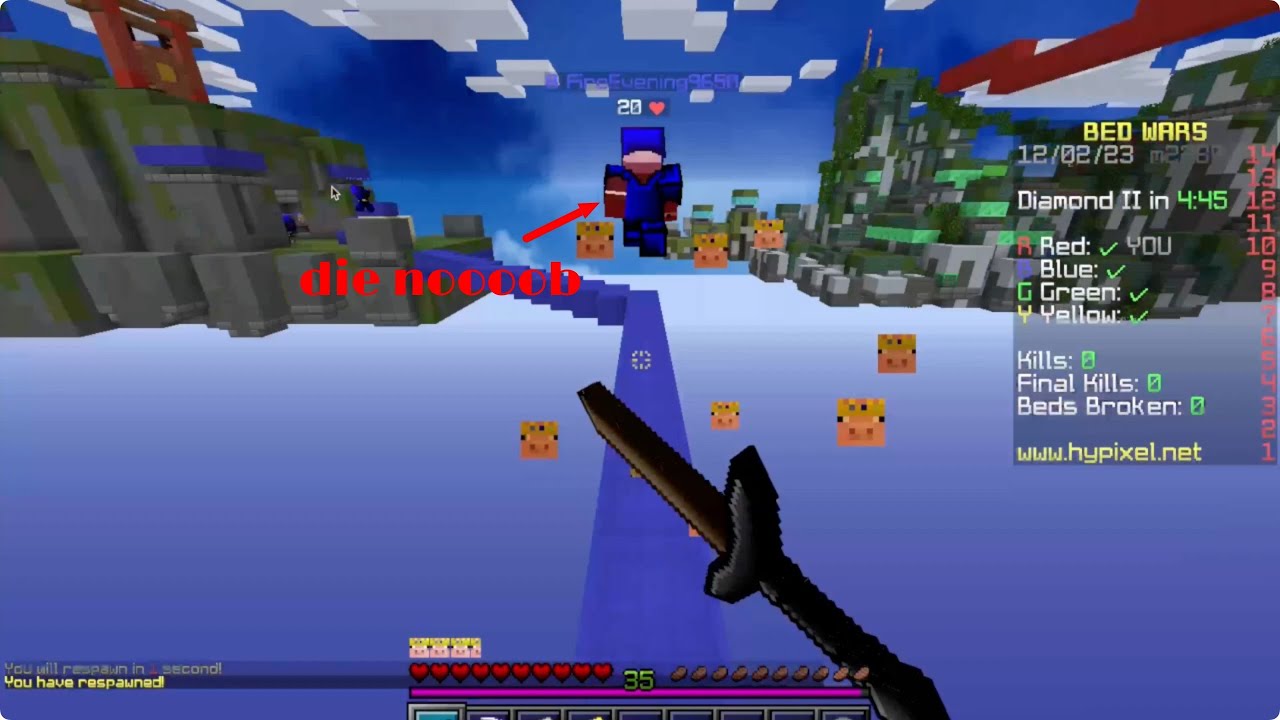 want to play minecraft bed wars? - YouTube