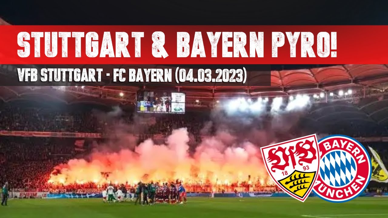 VfB Stuttgart and FC Bayern Ultras zünden zu Spielbeginn!