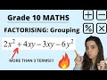 Factorising using Grouping Grade 10 Maths Explanation and examples