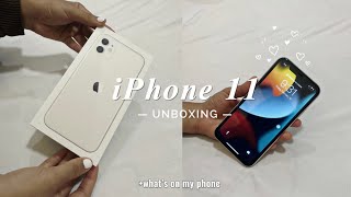 Iphone 11 unboxing 2023 📦 (white) | accessories & set-up | Philippines 🇵🇭