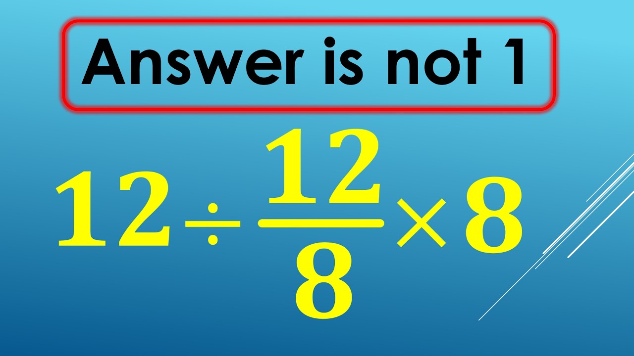 Only 1 in 5 Can Solve This Math Problem! - YouTube