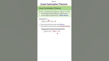 Writing Polynomial Functions and Finding Zeros | Linear Factorization Theorem