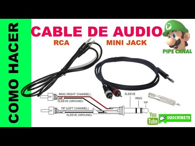 Como Hacer Cable 2x1 o Cable Mini Jack a Rca (Cable 2x2. 2x1. 1x1) - YouTube