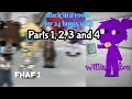 William and Fnaf 1 stuck in a room for 24 hours (96 hours) | Parts 1,2,3 and 4 | Compilation