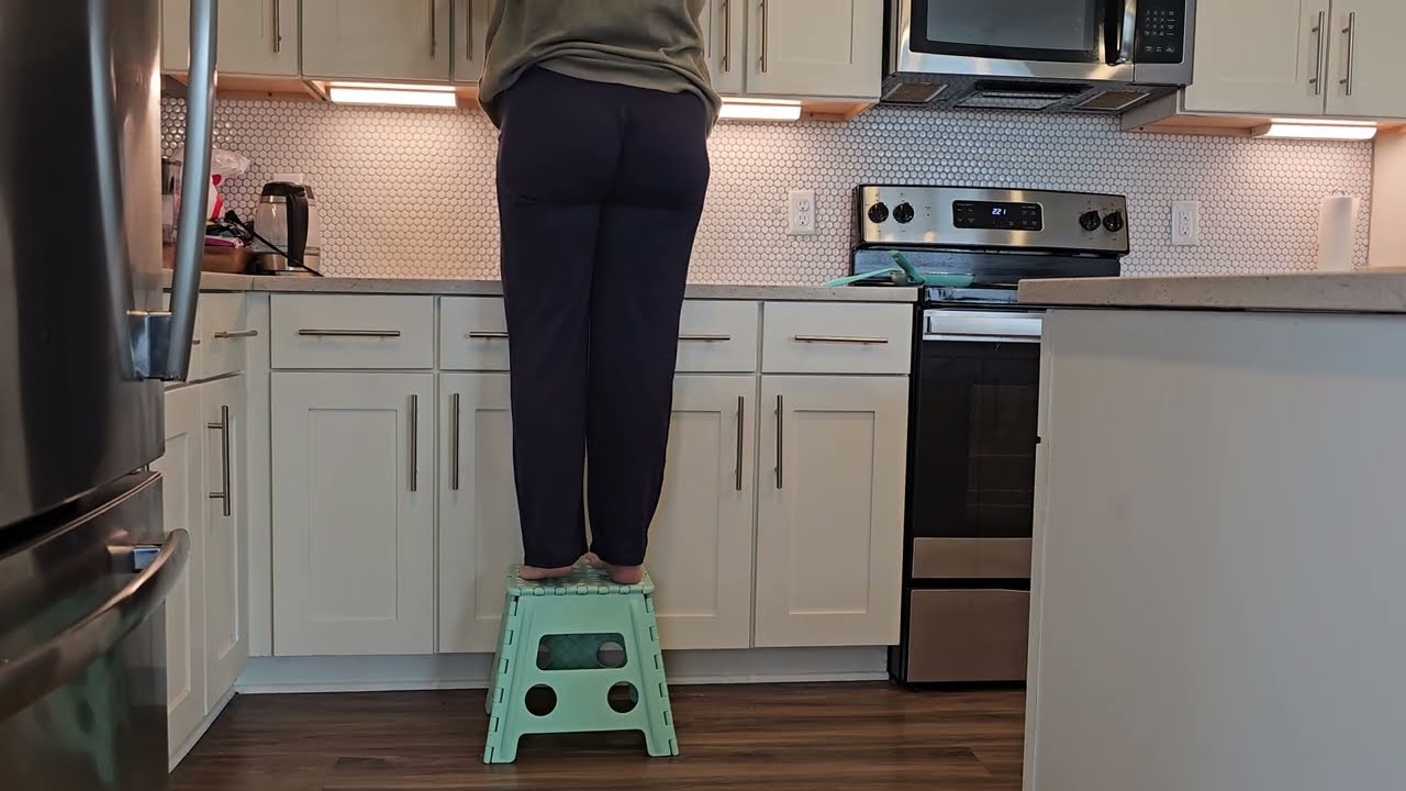 Scrubbing Kitchen Clean and Folding Garments | Solo Female Alone w/ My Thoughts