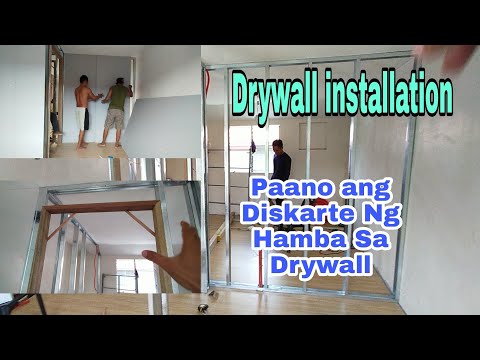 Paano mag Drywall or Partition wall Gamit ang Metal Stud at Gypsum Board 👍