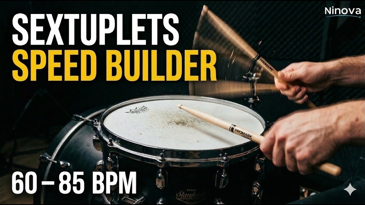 Sextuplet Rudiments Sextuplet Practice Along (4 to 6 Switching) | 60–85 BPM Metronome ...