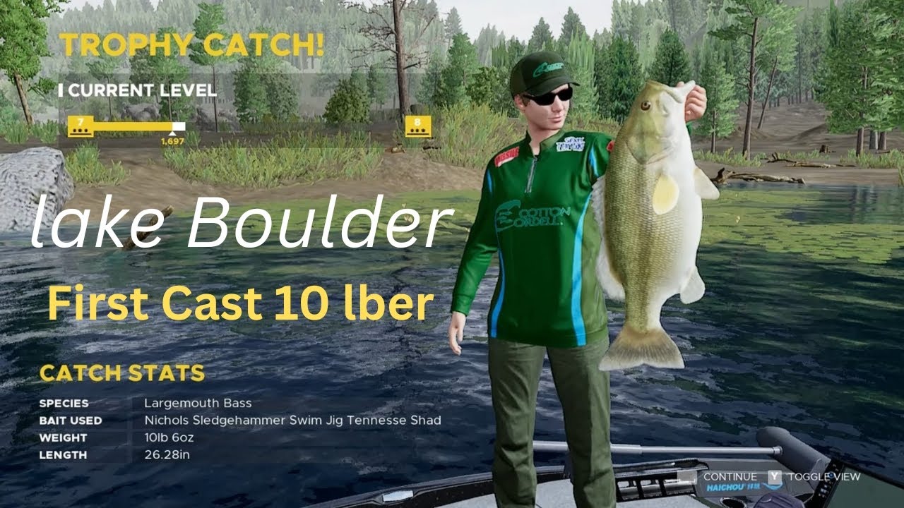 Fishing Sim World Lake Boulder – Jiggin for Bass in Lilly-Pads