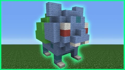 Minecraft Tutorial: How To Make A Mini Bulbasaur Plush Statue