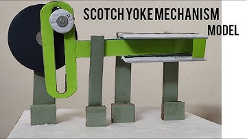 How to make Scotch Yoke Mechanism | Mechanical Project
