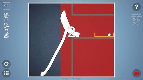 Brain It On! level 92 !How to complete levels with 2 moves vs 4