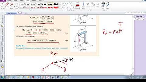 Chap 2.8 - Moment and Couple (h):  More on Sample Problem 2/12