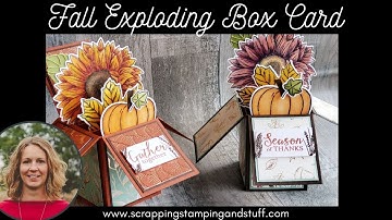 #189 Exploding Box Card For Fall