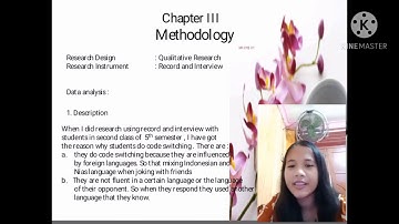 Research title about code switching