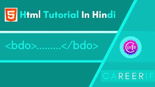 bdo tag (Part-18) Html Tutorial In Hindi