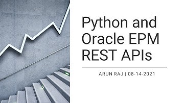 Zoom Session on Python and EPM REST APIs