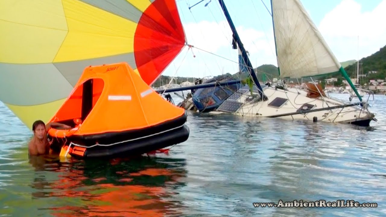 WTF was THAT!?! Sailboat Sinks in Simpson Bay Lagoon, St Martin, SXM CARIBBEAN