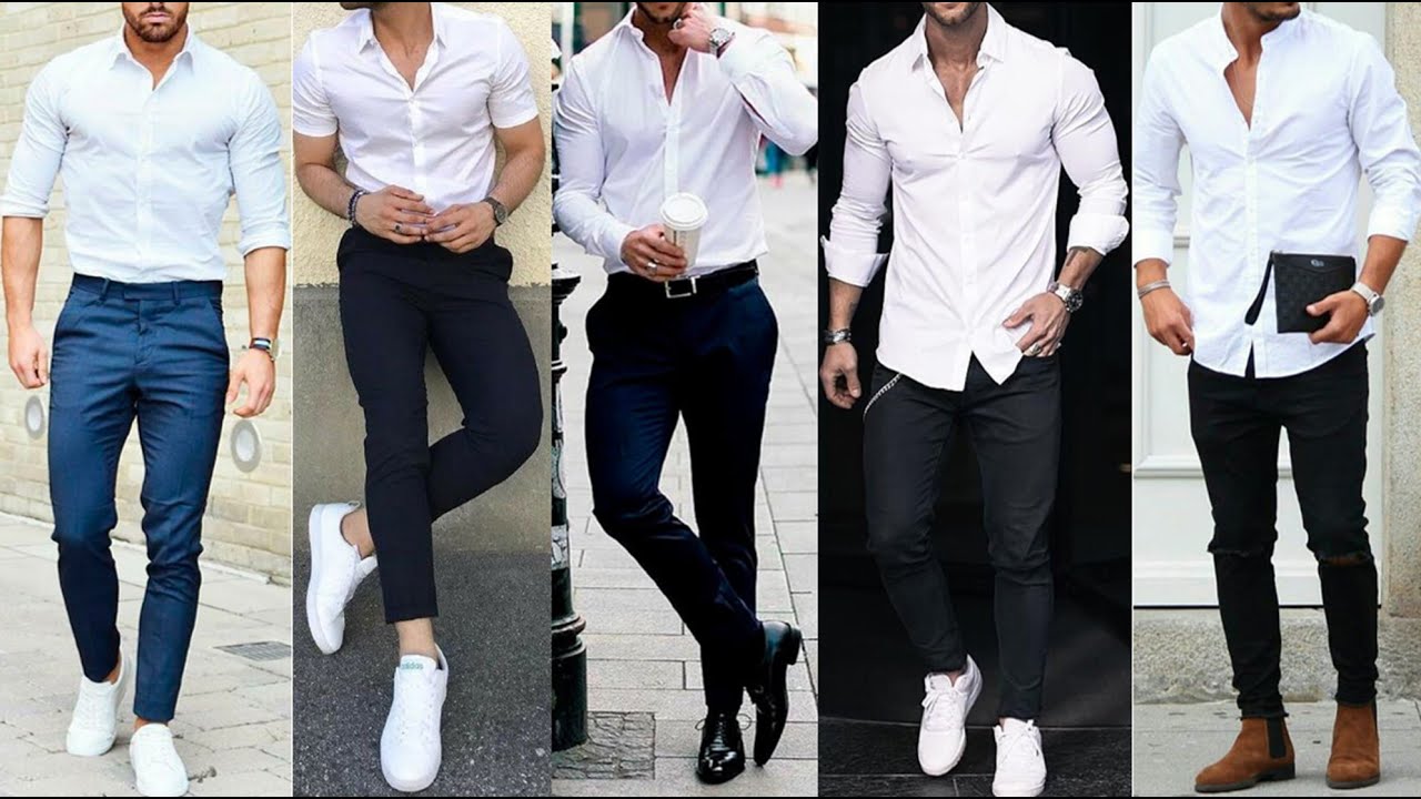 Casual Outfits With White Shirt for Men | White Shirt Outfits | White ...