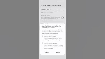 How to enable assistant menu in Samsung Android phone