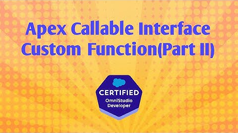 OmniStudio Functions | OmniStudio Formulas | Apex Callable Interface | Custom Function | Part 2