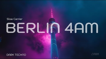 Berlin 4AM | Dark Ambient Techno  | Deep Electronic Music for Concentration