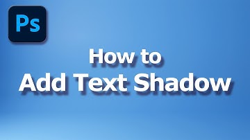How to add drop shadow effect to text in Photoshop