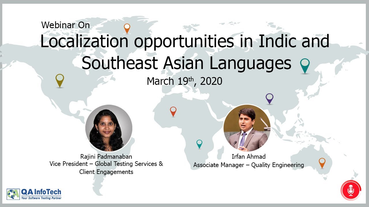 Webinar on Localization Opportunities in Indic and Southeast Asian ...