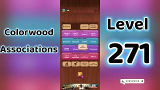 Colorwood Associations Level 271 Answers 🧩✨ | Go Answer