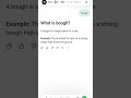 What is bough?