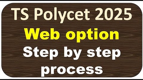 ts polycet web options 2025. polycet web options 2025. web options for polytechnic 2025