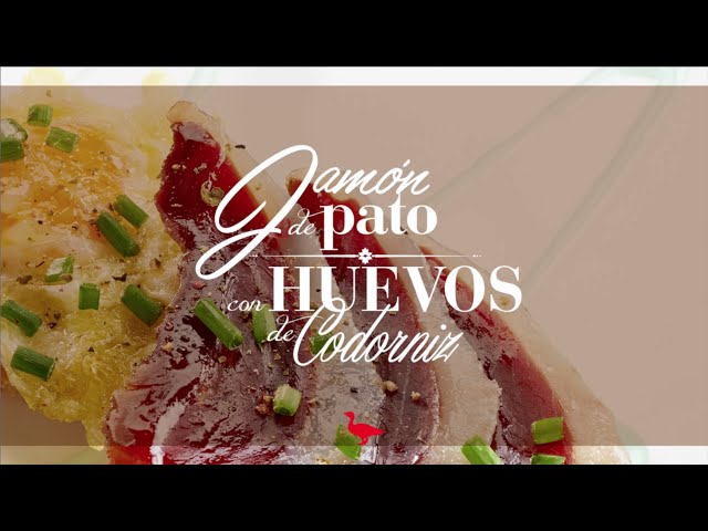 Receta de Jamón de Pato con huevo de codorniz 🥓🍳