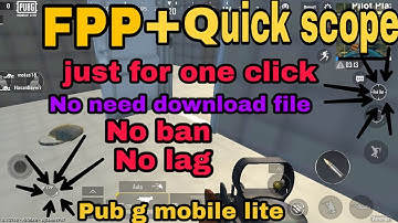 Pub g mobile lite enable FPP+QUICK SCOPE just 1 click with gfx tool