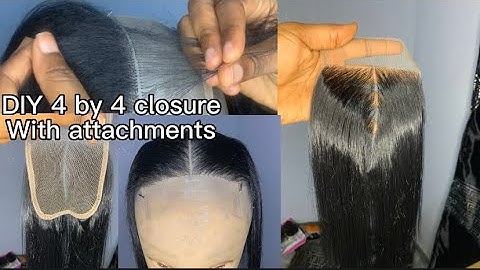 How to: DIY ventilate 4 by 4 lace closure using braiding hair extensions | beginners friendly |
