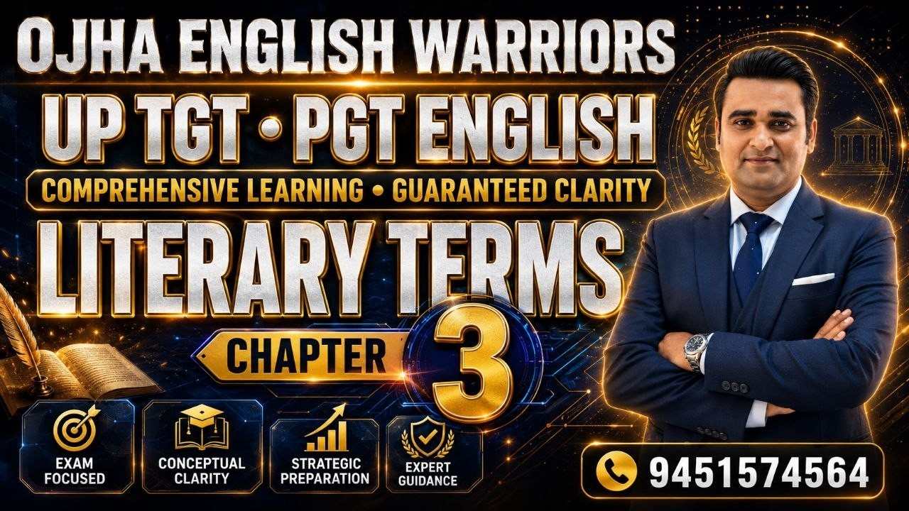 UP TGT / PGT/ GIC / UGC NET English | CHAPTER 03