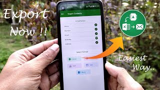 Export/ Convert Mobile Contact list to Microsoft Excel spreadsheet, Pdf, Word, Text etc .. [Updated] screenshot 4