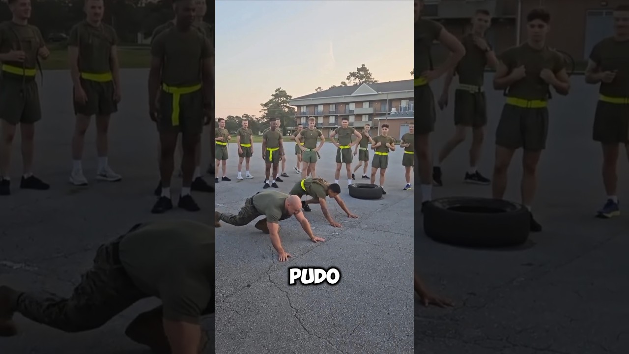Este nuevo recluta desafió a su sargento a una carrera de 100 metros | Pero perdió 