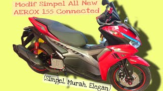 All New AEROX 155 Connected Warna Merah Modif (Simpel, Murah & Elegan)