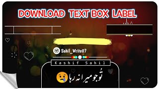How to make text box label for status editing || Download png for editing screenshot 2