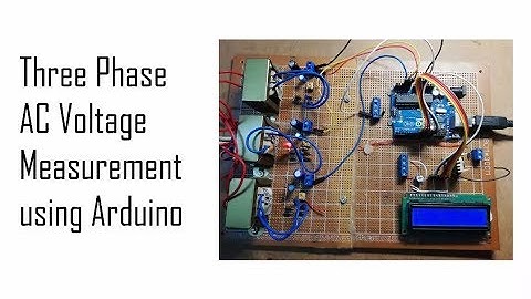Three Phase AC Voltage Measurement using Arduino