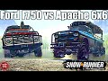 SnowRunner: Ford F750 vs Chevy Apache 6x6