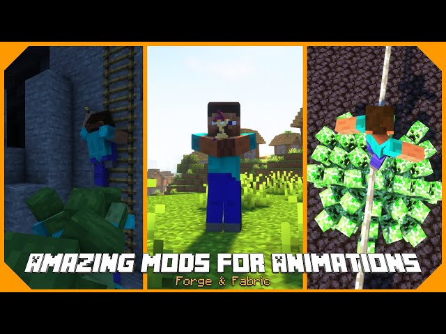 Amazing Mods to Improve Player Animations - Minecraft Forge & Fabric 