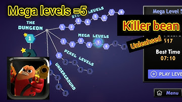 killer bean unleashed ||Killer beans unleashed mega levels 5 killer bean #
