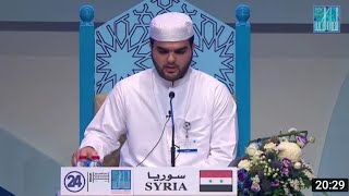 First Winner Mohammad Abdul Rahman Abu Kasem SYRIA in Dubai International Quran Competition 2021