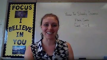 Study Strategy -- Card Sort using Flash Cards -- Learning Activity