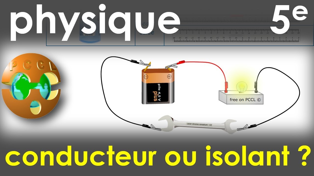 Conducteurs et isolants | Physique-Chimie | Collège 5e