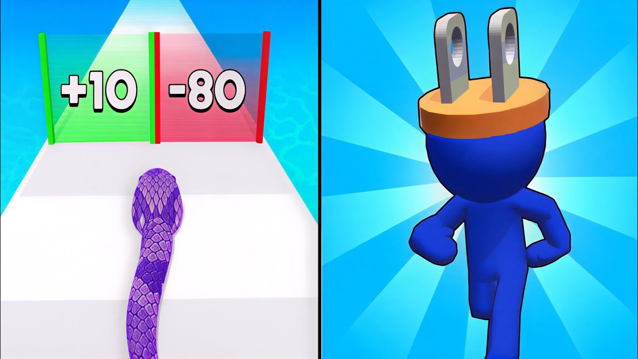 Snake Run vs Plug Head - Max Levels Unlocked Speedrun Gameplay