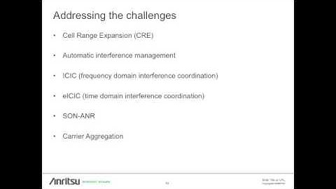Anritsu Webinar: HetNet & Small Cells