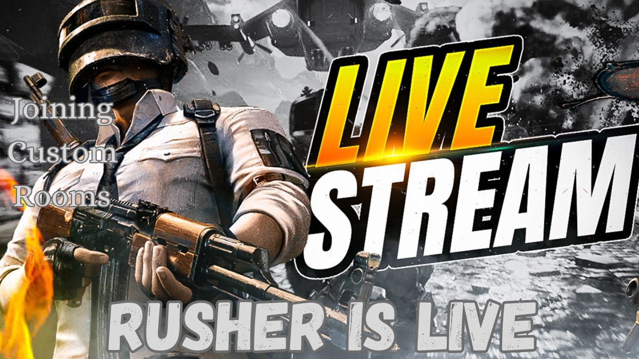 Joining Custom Room | Pubg Mobile Live | Rusher Gaming