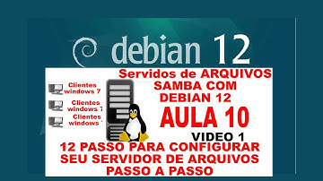 Curso de redes linux debian 12 Samba como servidor de arquivos